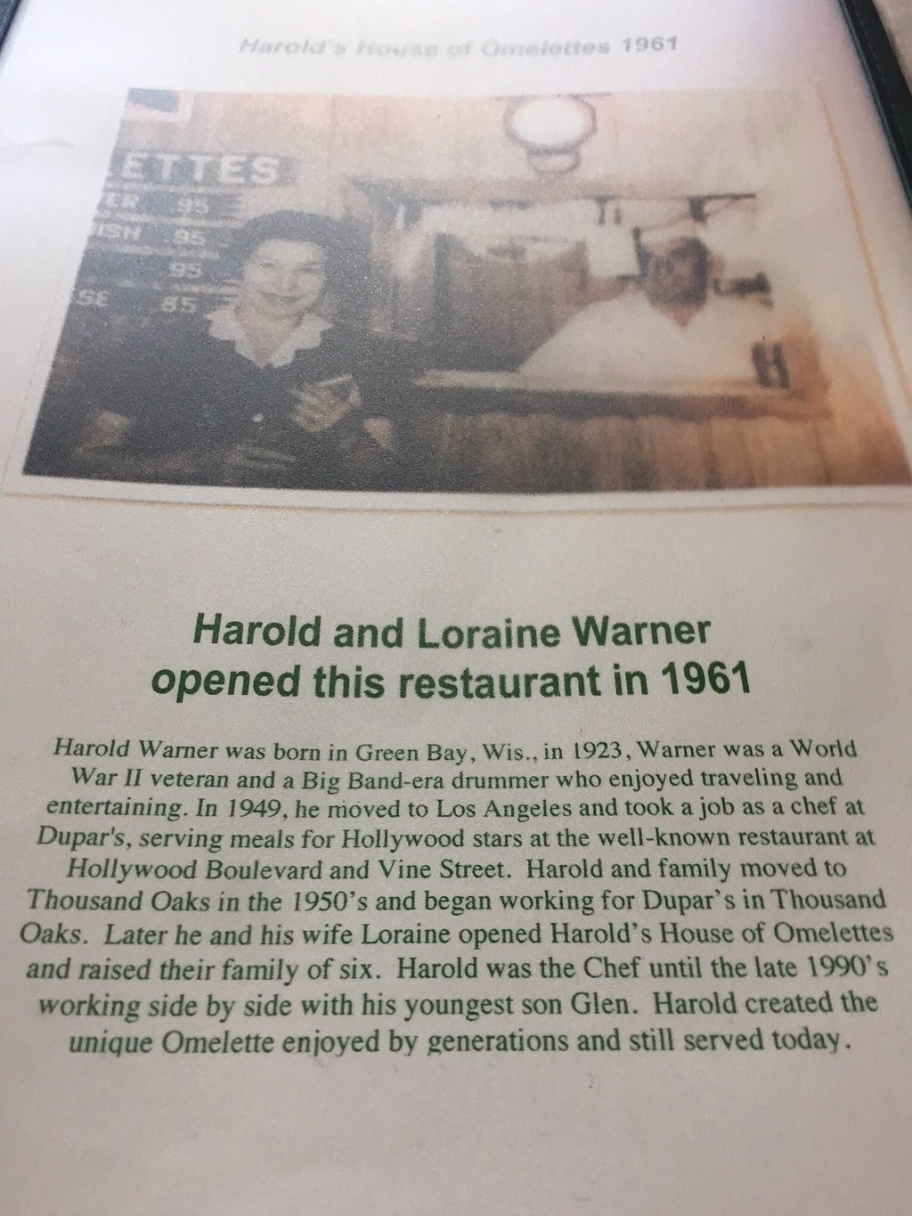 Harold`s House Of Omelettes